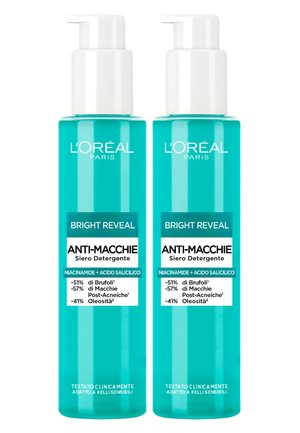 L'ORÉAL PARIS BRIGHT REVEAL SIERO DETERGENTE ANTI-MACCHIE CON NIACINAMIDE + ACIDO SALICILICO - 2 PACK - Siero - trasparente