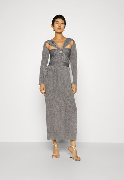 Hervé Léger DRAPED GOWN - Cocktail φόρεμα / Φόρεμα για πάρτι - metallic gunmetal
