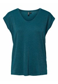 PIECES Pcbillo Tee Lurex Stripes Noos, T-shirt Donna, Surf The