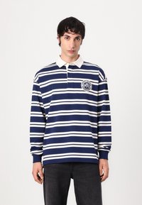 Tommy Hilfiger AUTHENTIC STRIPE RUGBY - Topper langermet - ivory petal/preppy navy