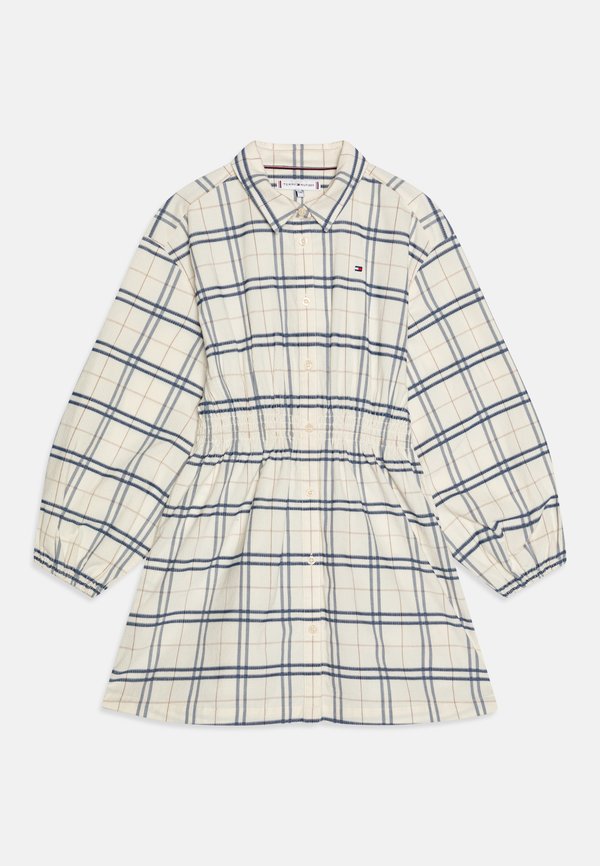 CHECK SHIRT DRESS - Shirt dress - classic beige