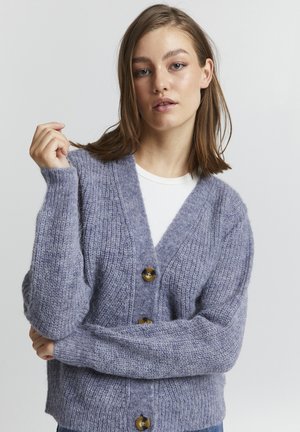 PZIRIS - Strickjacke - blue granite melange