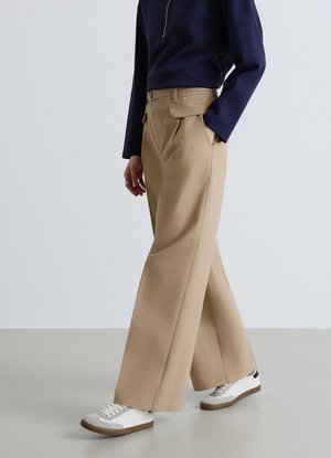 Calliope, PANTALONE LUNGO TINTA UNITA - Pantaloni - beige