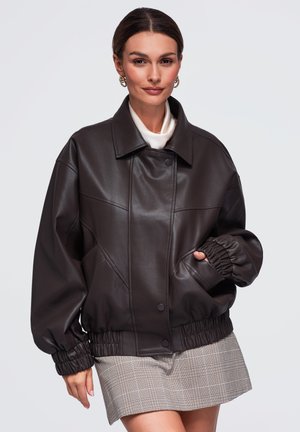 Ombre, JACKET OW-JAFL-0146 - Veste en cuir - brown