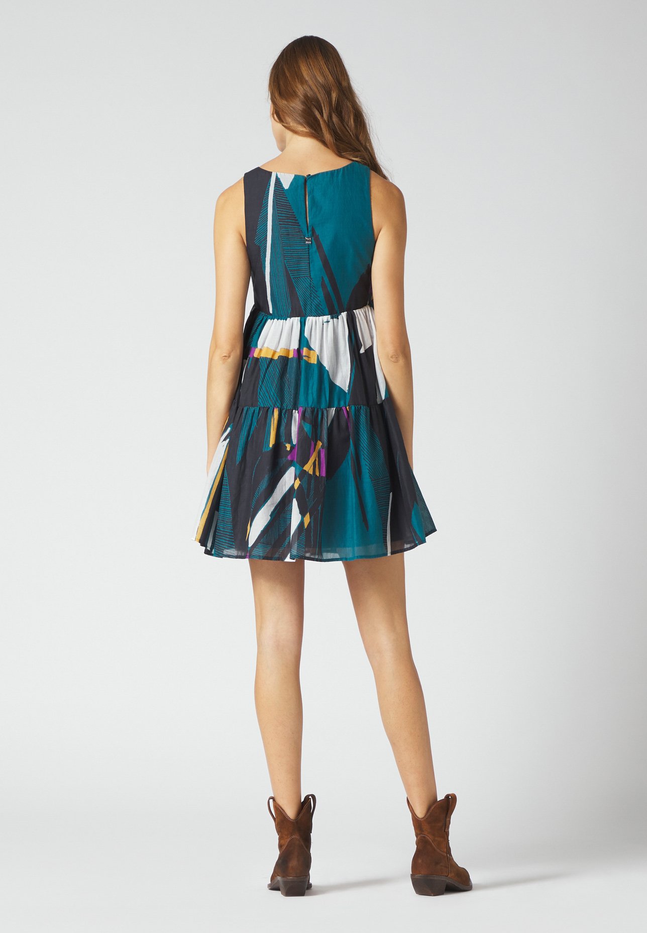 Manila Grace Vestito estivo - ottanio/blu metallico - Zalando