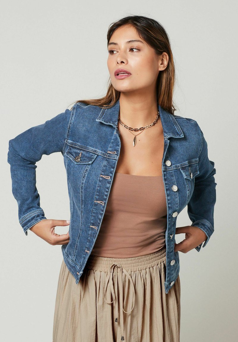 Next FULLER BUST - Farkkutakki - mid blue