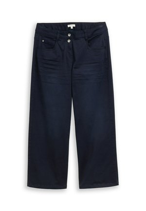 TOM TAILOR, TOM TAILOR HOSEN & CHINO CULOTTE HOSE MIT STRETCH - Pantalones - sky captain blue