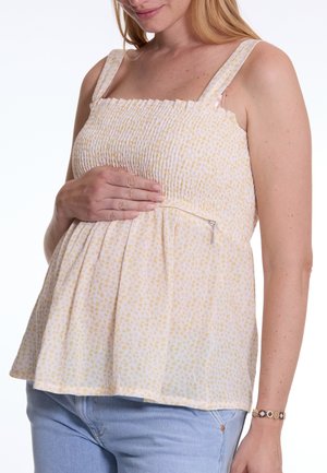 SMOCKED AMBRE - Top - yellow