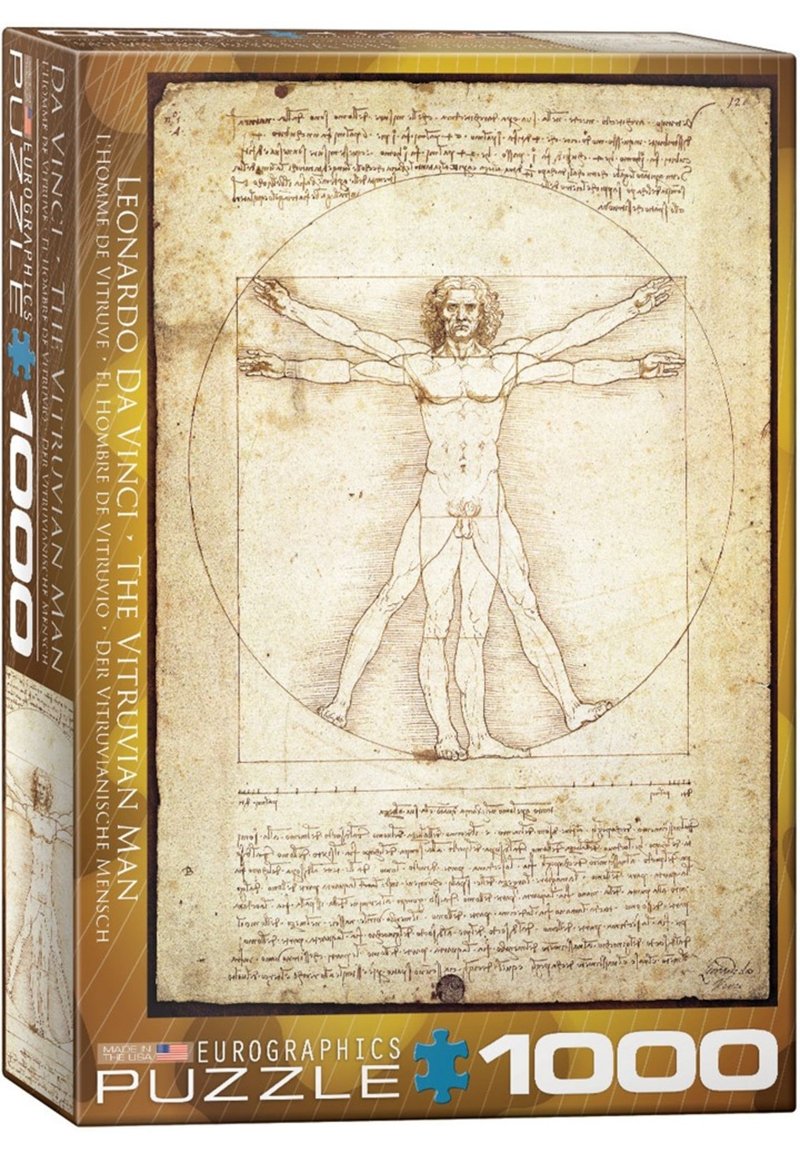 Eurographics The Vitruvian Man - Puzzle - multicoloured