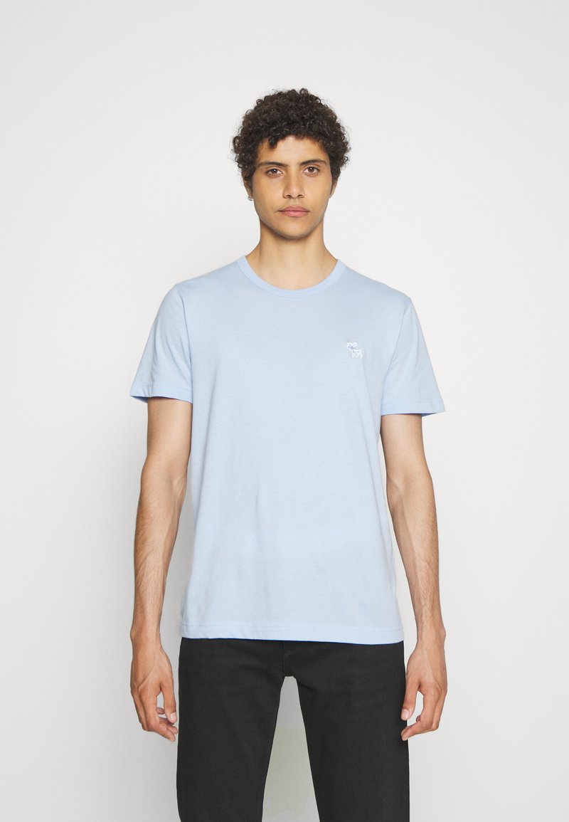 Abercrombie & Fitch ELEVATED ICON CREW Tshirt basic chambray blue