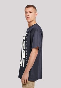 F4NT4STIC AHOI ANKER KNUT JAN HAMBURG - Print T-shirt - navy