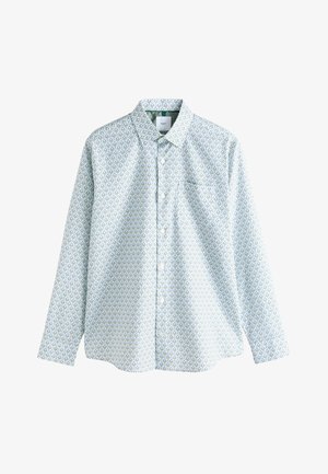 Next, REGULAR FIT - LONG SLEEVE PRINT - Chemise - white blue floral trellis