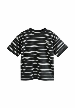 Next, REGULAR FIT - SHORT SLEEVE GRAPHIC T-SHIRT . - T-Shirt print - black white stripe
