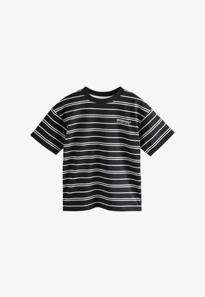 Next, REGULAR FIT - SHORT SLEEVE GRAPHIC T-SHIRT . - T-Shirt print - black white stripe