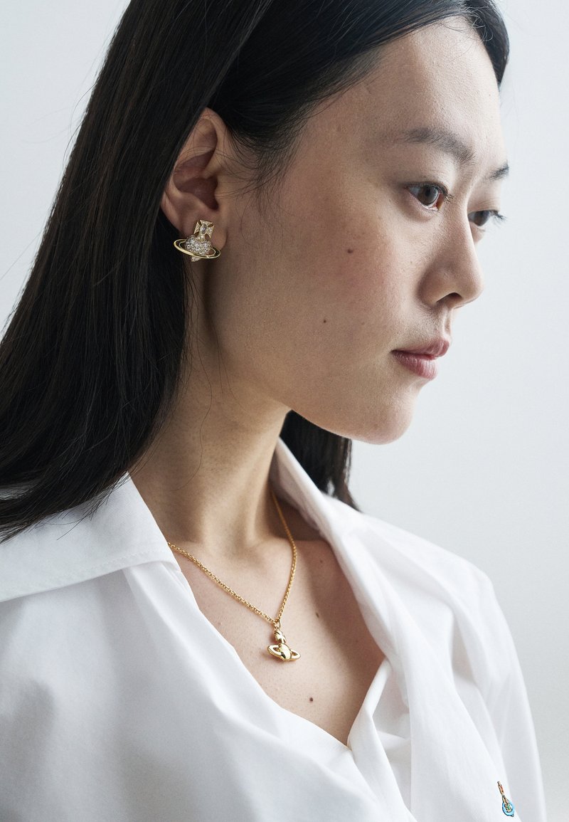 Vivienne Westwood AGNATHA EARRINGS - Orecchini - gold-coloured/white