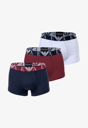 Emporio Armani 3-PACK - Calzoncillos bóxer cortos - weiß/marine/burgund