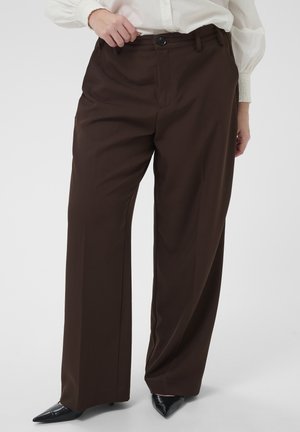 Kaffe Curve, KCLUMA HW PANTS - Pantalon classique - coffee bean