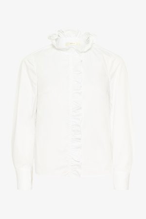 InWear CAPELLA FRILL - Cămașă - pure white
