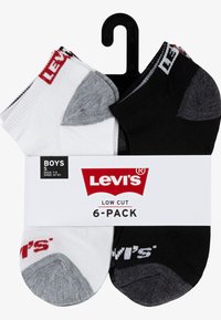 Levi's® LOW CUT UNISEX 6 PACK - Nogavice - dark grey heather