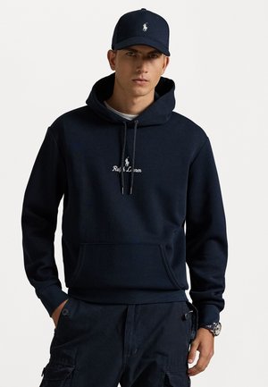 LOGO DOUBLE-KNIT HOODIE - Melegítőfelső - aviator navy