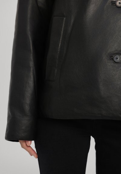 CLOSED STRAIGHT JACKET - Nahkjakk - black
