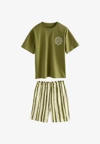 Selected, red blue green stripes