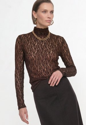 Rich & Royal, RICH & ROYAL LONGSLEEVE - Bluse - chocolate torte