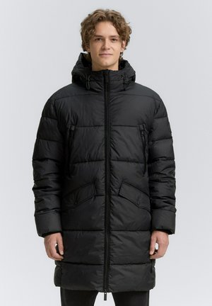 PUFFER MIT KAPUZE - Wintermantel - black
