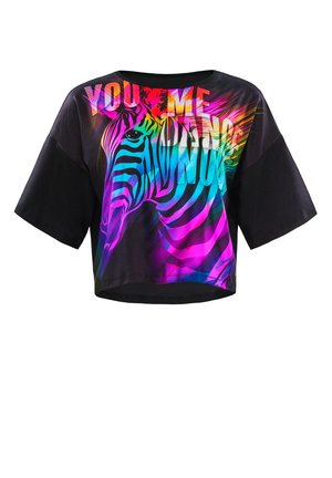 FUNCTIONAL SOFT AND LIGHT  - Langarmshirt - rainbow zebra black