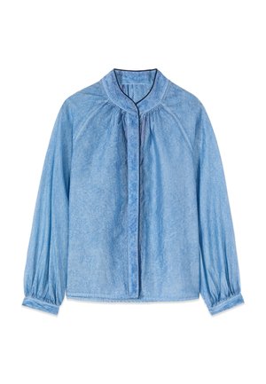 Oltre, CAMICIA EFFETTO DÉLAVÉ - Hemdbluse - azzurro