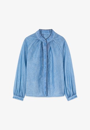 Oltre, CAMICIA EFFETTO DÉLAVÉ - Hemdbluse - azzurro