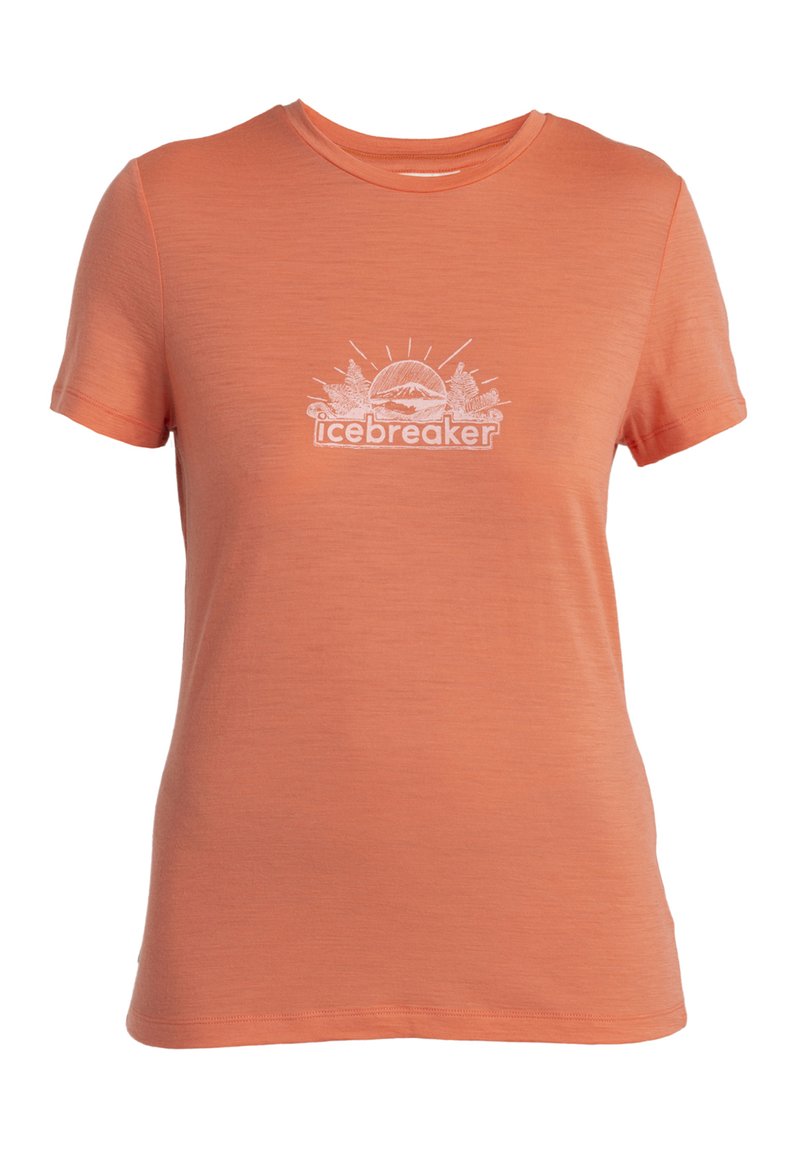 Icebreaker T-shirt print oranje Icebreaker T-shirt print oranje