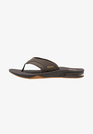 FANNING - T-bar sandals - brown