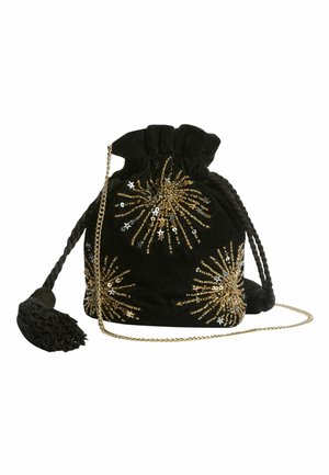 SEQUIN EMBELLISHED  - Skuldertasker - black