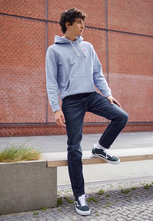 502™ TAPER - Džíny Straight Fit - dark indigo worn in