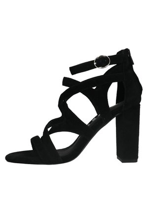 High heeled sandals - black
