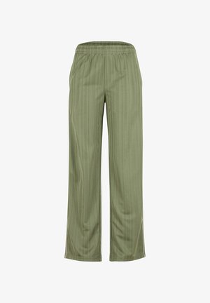 Karl Kani, OG SHADOW STRIPE TRACKPANTS - Nadrágok - lightolive/offwhite