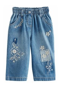 Next - WIDE LEG EMBELLISHED - Jeans Relaxed Fit - mid blue denim Thumbnail-Bild 1