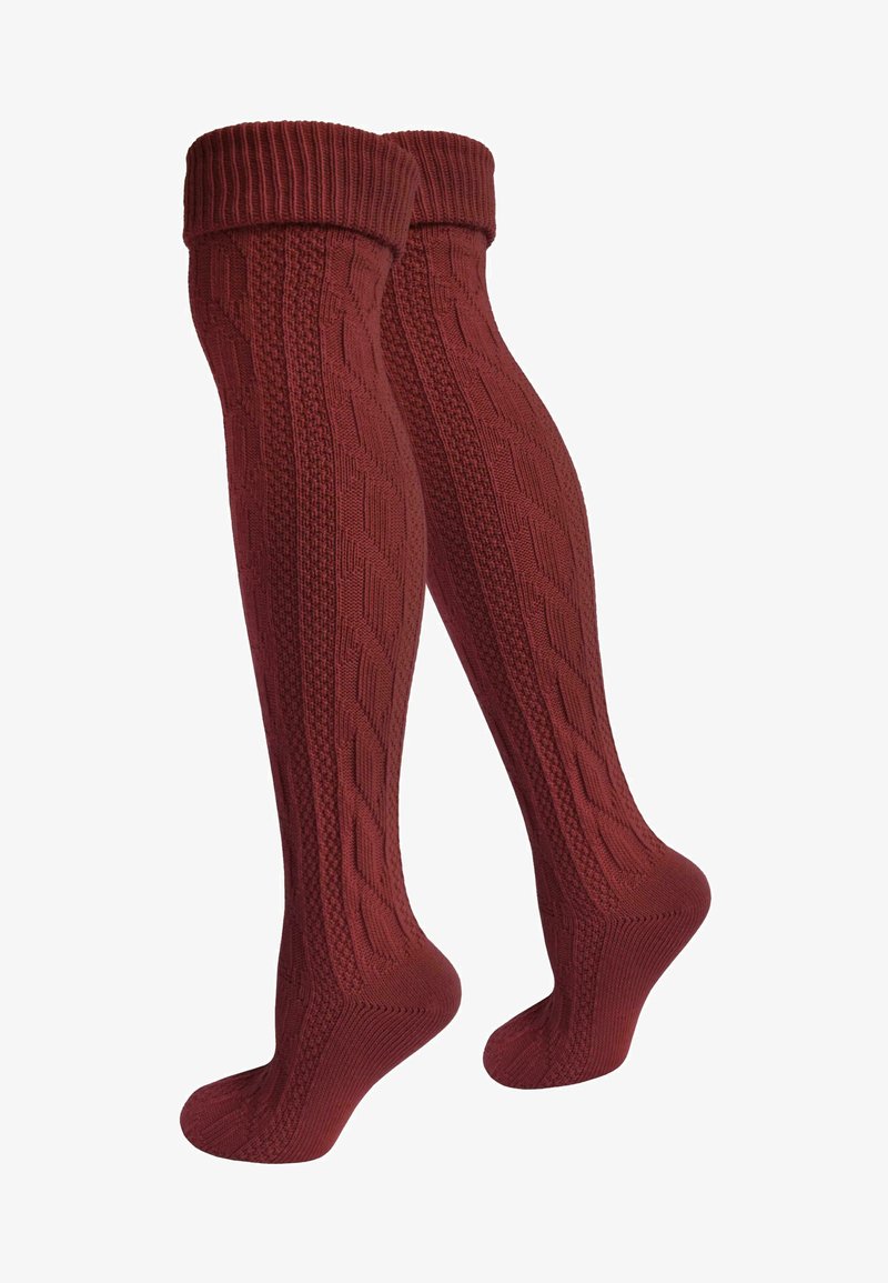 Normani TRADITIONAL KNEE TRACHTEN GARBS - Kniestrümpfe - burgund