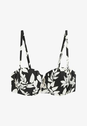 Myleene Klass Haut de bikini - black ecru floral