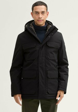 MIT ABNEHMBARER KAPUZE - Übergangsjacke - black