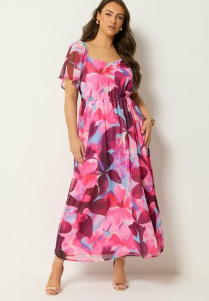 Yours Clothing, - Długa sukienka