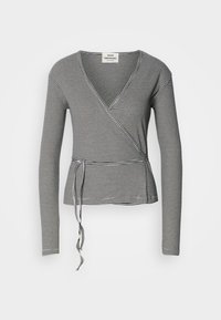 STRIPE SUSI TOP - T-shirt à manches longues - black/vanilla ice