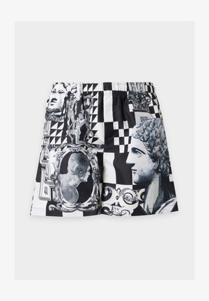 Versace, LONG SWIM - Μαγιό σορτς - black/white