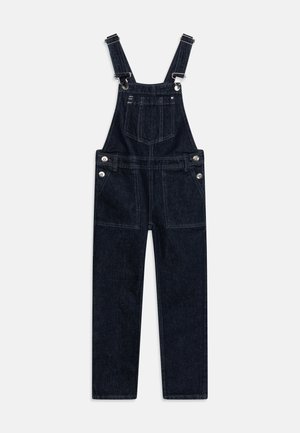 KOGROUGE RINSE - Dungarees - dark blue denim