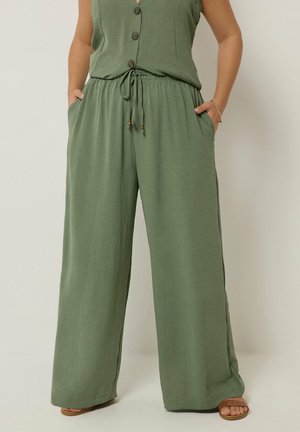 Yours Clothing, WIDE, zieleń butelkowa
