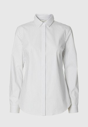 Selected, SLFROMIE LS STRIPED FITTED SHIRT NOOS - Shirt - bright white