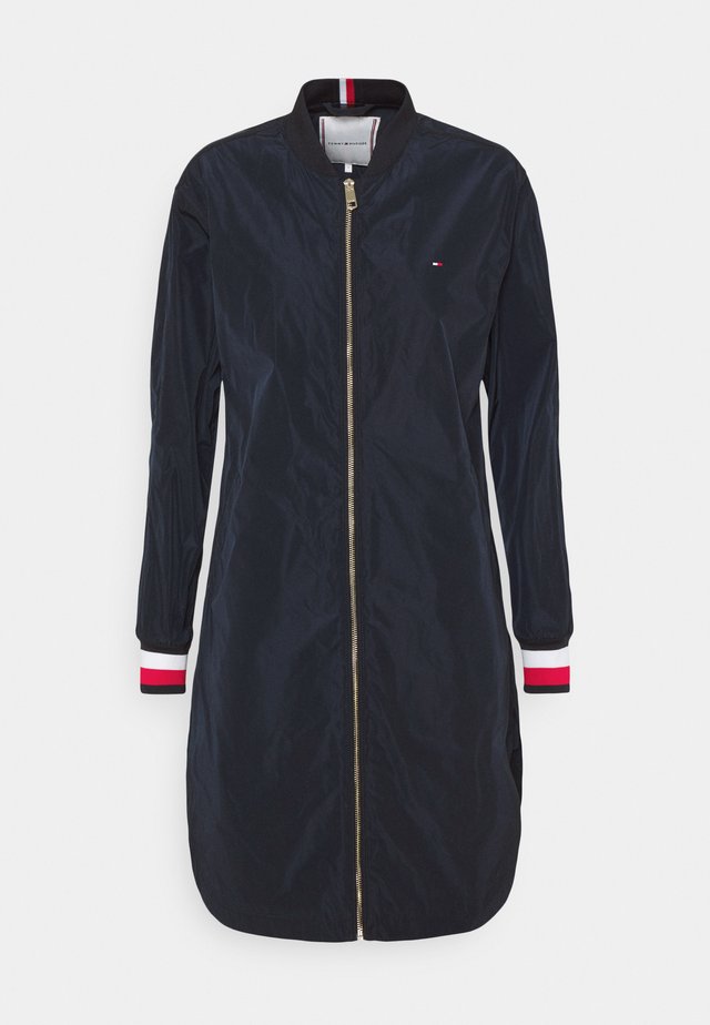 LONG BOMBER COAT - Bomberjacke - desert sky