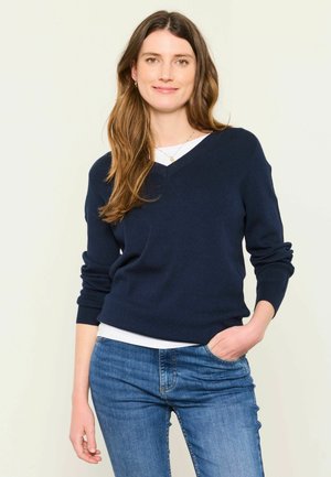 FatFace, KNITTED TUNIC JUMPER - Strickpullover - navy