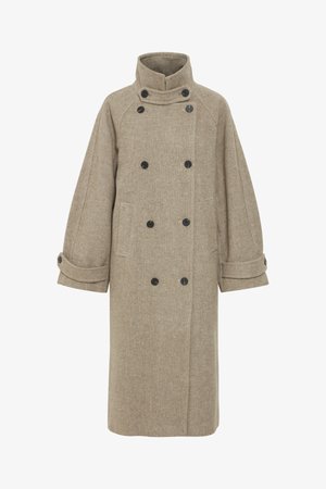 ICHI IHGAZIVA JA - Klassischer Mantel - desert taupe melange
